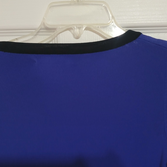 Blue/Black Elbow Length Vintage Top Y2K - Picture 8 of 8